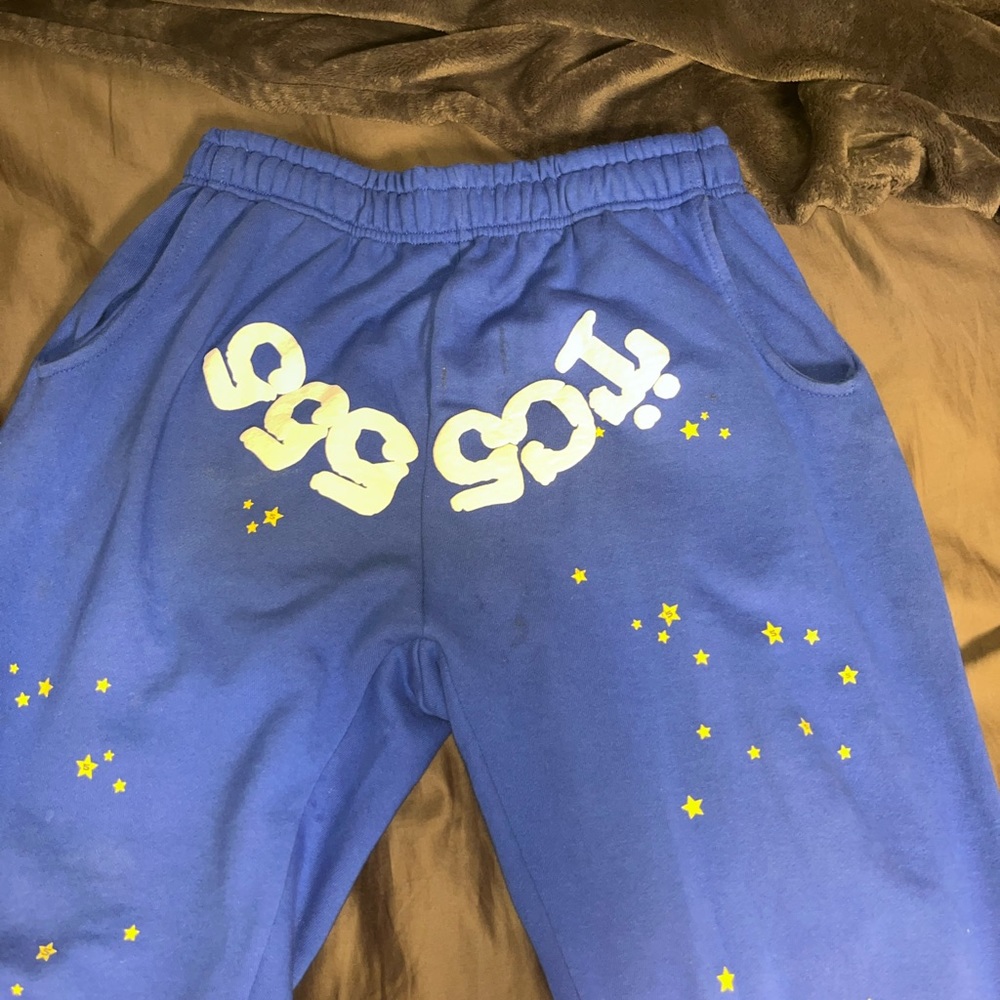 Sp5der blue sweats TC5